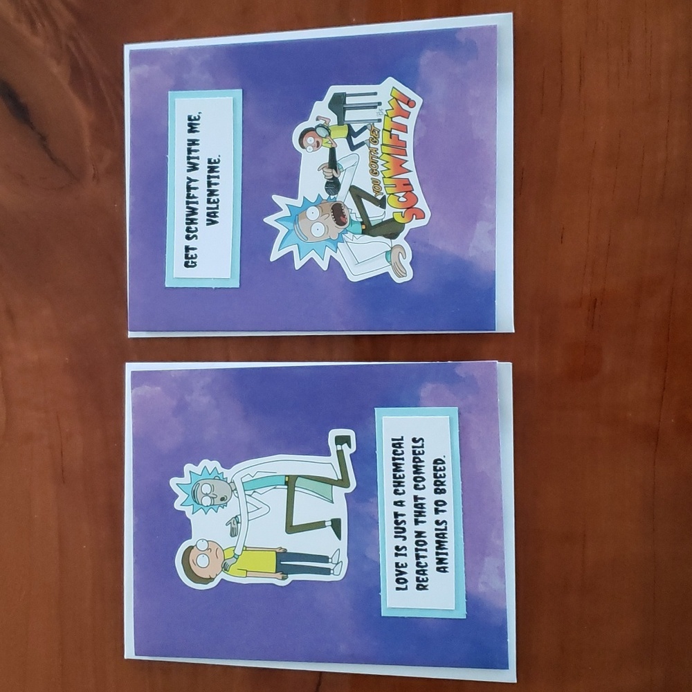 Rick and Morty Inspired Funny Valentine Cards